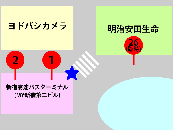 4.バスターミナルの乗り場
