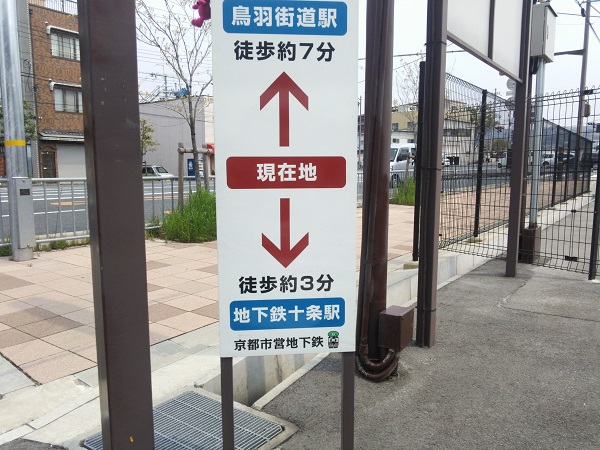 2.京都鴨川十条までの行き方