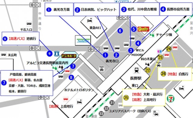 長野 オファー 駅 から 名古屋 駅 バス